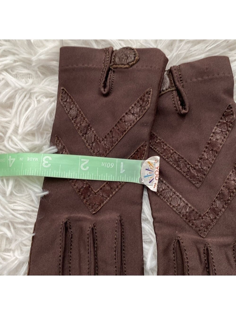 Isotoner vintage brown driving gloves - Picture 8 of 8